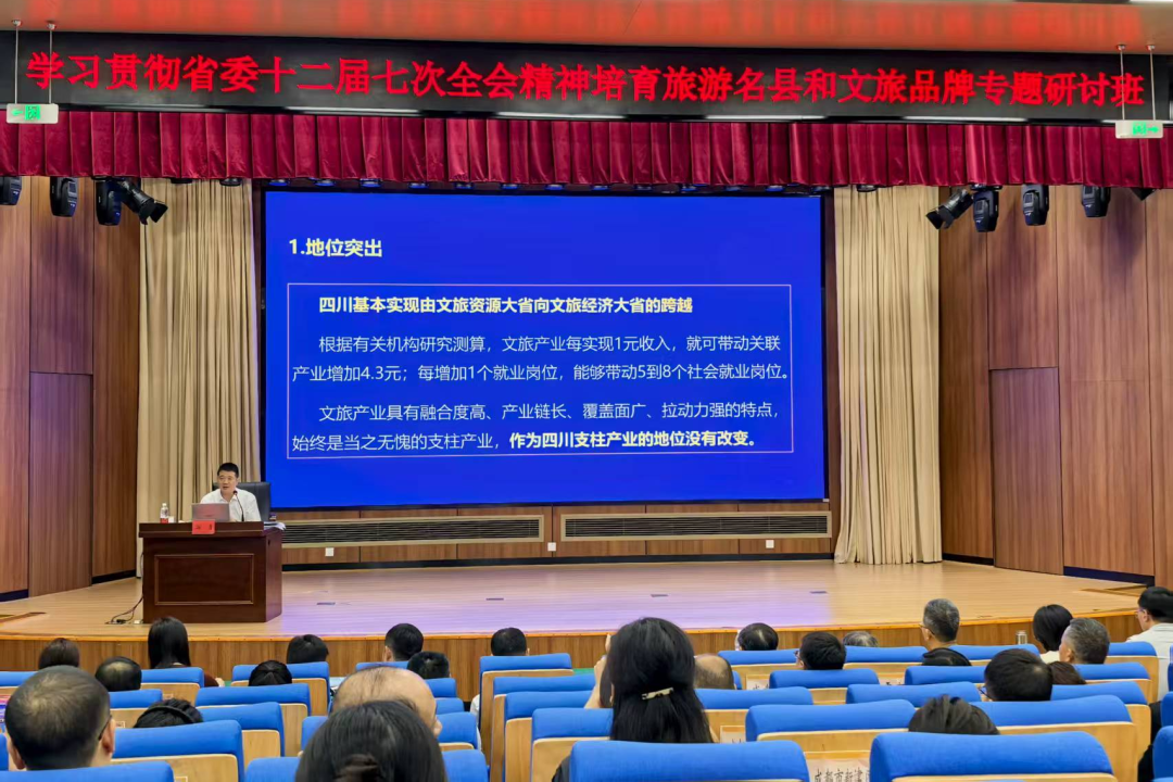 集团党委书记、董事长游勇应邀为进建贯彻省委十二届七次全会心灵造就游览名县和文旅品牌专题钻研班授课